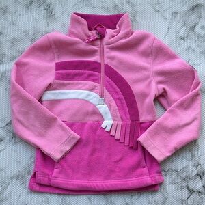 Obermeyer Pink Rainbow Fleece Half-Zip